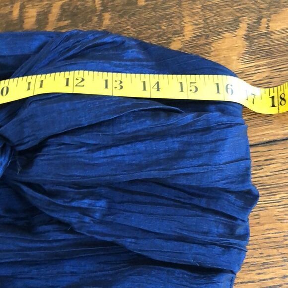 Betsy & Adam Royal Blue Taffeta Strapless Body-con Dress - Picture 9 of 12